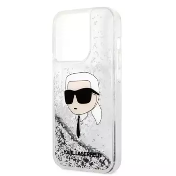 Etui Karl Lagerfeld KLHCP14LLNKHCH für iPhone 14 Pro 6,1" Hardcase Glitter Karl Head