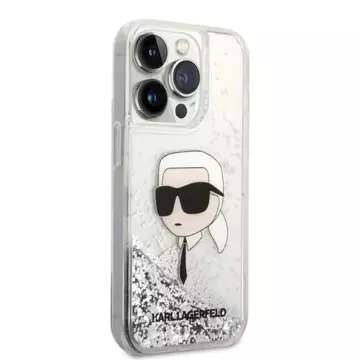 Etui Karl Lagerfeld KLHCP14LLNKHCH für iPhone 14 Pro 6,1" Hardcase Glitter Karl Head