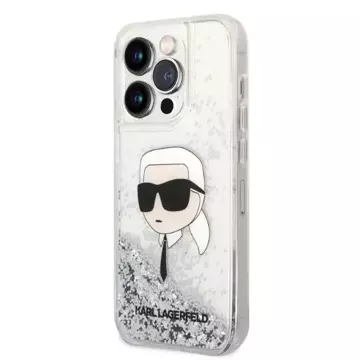 Etui Karl Lagerfeld KLHCP14LLNKHCH für iPhone 14 Pro 6,1" Hardcase Glitter Karl Head