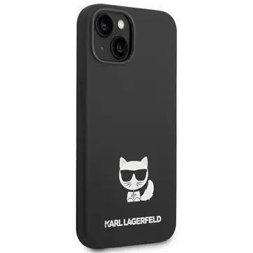 Etui Karl Lagerfeld KLHCP14MSLCTBK für iPhone 14 Plus 6,7" Hardcase Choupette Body aus Silikon