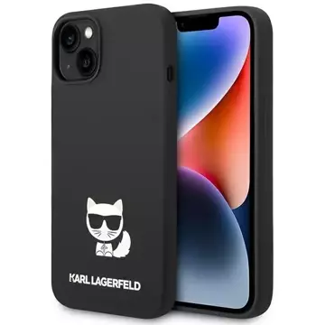 Etui Karl Lagerfeld KLHCP14MSLCTBK für iPhone 14 Plus 6,7" Hardcase Choupette Body aus Silikon