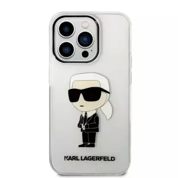 Etui Karl Lagerfeld KLHCP14XHNIKTCT für iPhone 14 Pro Max 6,7" Hardcase Ikonik Karl Lagerfeld transparent