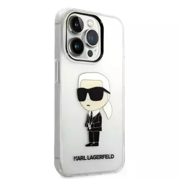 Etui Karl Lagerfeld KLHCP14XHNIKTCT für iPhone 14 Pro Max 6,7" Hardcase Ikonik Karl Lagerfeld transparent