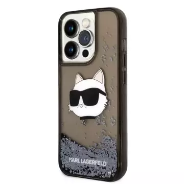 Etui Karl Lagerfeld KLHCP14XLNCHCK für iPhone 14 Pro Max 6,7" Hardcase Glitter Choupette Head czarny/black