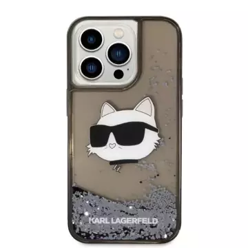 Etui Karl Lagerfeld KLHCP14XLNCHCK für iPhone 14 Pro Max 6,7" Hardcase Glitter Choupette Head czarny/black