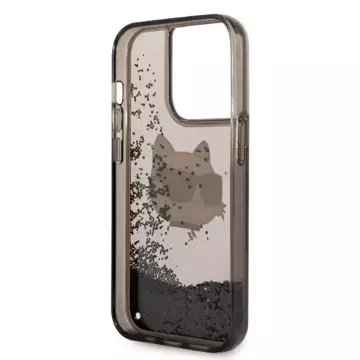 Etui Karl Lagerfeld KLHCP14XLNCHCK für iPhone 14 Pro Max 6,7" Hardcase Glitter Choupette Head czarny/black