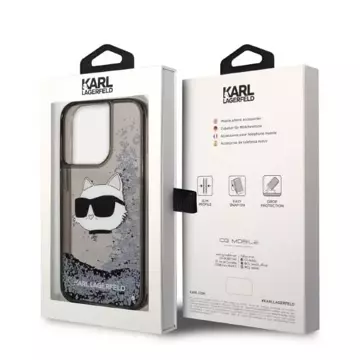 Etui Karl Lagerfeld KLHCP14XLNCHCK für iPhone 14 Pro Max 6,7" Hardcase Glitter Choupette Head czarny/black