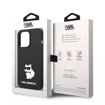 Etui Karl Lagerfeld KLHCP14XSNCHBCK für iPhone 14 Pro Max 6,7" Hardcase Silikon Choupette czarny/black