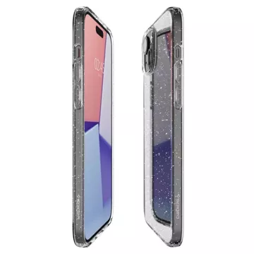 Etui Spigen Liquid Crystal für iPhone 15 Glitzerkristall