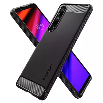 Etui Spigen Rugged Armor für Sony Xperia 1 V Mattschwarz