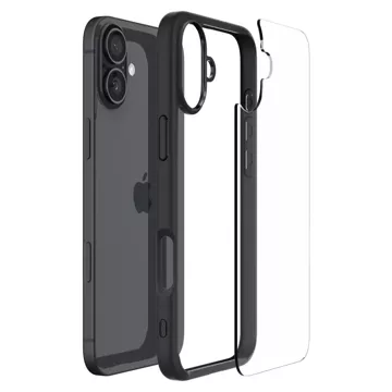 Etui Spigen Ultra Hybrid für Apple iPhone 16 Mattschwarz