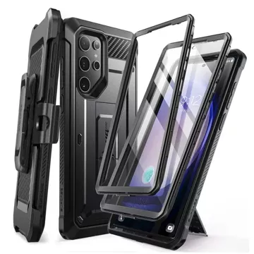 Etui Supcase Unicorn Beetle Pro 2-Set für Samsung Galaxy S24 Ultra Schwarz