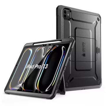 Etui Supcase Unicorn Beetle Pro für Apple iPad Pro 13 7 / 2024 Schwarz