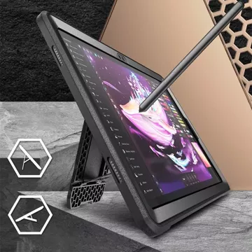 Etui Supcase Unicorn Beetle Pro für Samsung Galaxy Tab A9 Plus 11.0 X210 / X215 / X216 Schwarz