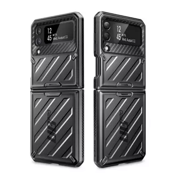 Etui Supcase Unicorn Beetle Pro für Samsung Galaxy Z Flip 4 Schwarz