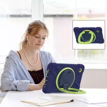 Etui X-Armor für Samsung Galaxy Tab A9 Plus 11.0 X210 / X215 / X216 Navy Lime