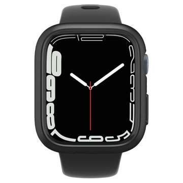 Etui für Smartwatch Spigen Thin Fit für Apple Watch 7 45mm Schwarz