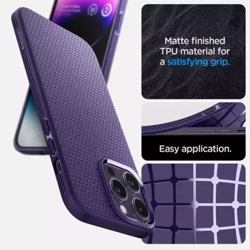 Etui für Spigen Liquid Air für iPhone 14 Pro Max Deep Purple