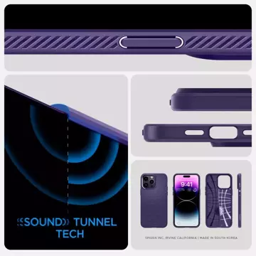 Etui für Spigen Liquid Air für iPhone 14 Pro Max Deep Purple