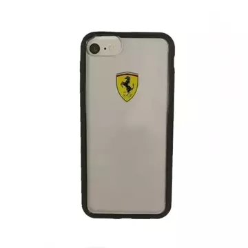 Etui na telefon Ferrari Hardcase iPhone 7/8 /SE 2020 / SE 2022 transparent/schwarz