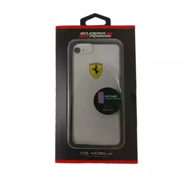 Etui na telefon Ferrari Hardcase iPhone 7/8 /SE 2020 / SE 2022 transparent/schwarz