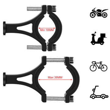 Fahrradhalter Alogy Metal Fahrradhalter für das Telefon am Lenker für ein Fahrrad Motorroller Schwarz