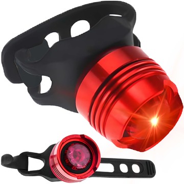 Fahrradlampe vorne hinten LED-Licht Fahrradbeleuchtung für Fahrrad vorne hinten Stark 900lm Alogy schwarz rot