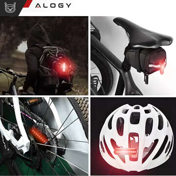 Fahrradlicht vorne hinten LED vorne hinten Fahrradlicht Beleuchtung wasserdicht IPX5 USB Fahrradlicht Alogy