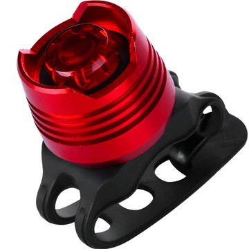 Fahrradrücklicht für das Heck des Fahrrads, LED-Beleuchtung, Rücklicht, rotes Aluminium, wasserdicht, IPX4, 50 lm, Alogy