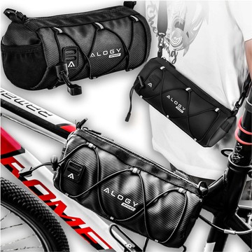 Fahrradtasche Fahrradtasche 2,5 l Fahrradhalter Lenkerrahmentasche Beutelhülle 23,6 x 10,5 x 10 cm (S) Alogy Sport schwarz