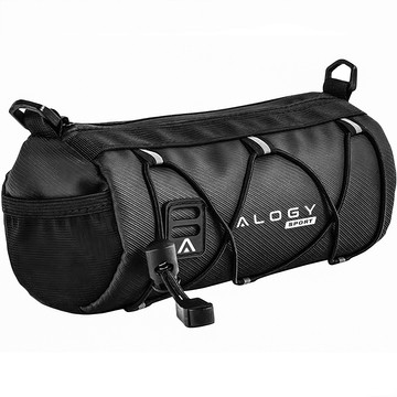 Fahrradtasche Fahrradtasche 2,5 l Fahrradhalter Lenkerrahmentasche Beutelhülle 23,6 x 10,5 x 10 cm (S) Alogy Sport schwarz