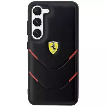 Ferrari Hülle für Samsung Galasy S23 Plus HardCase Hot Stamp Lines schwarz