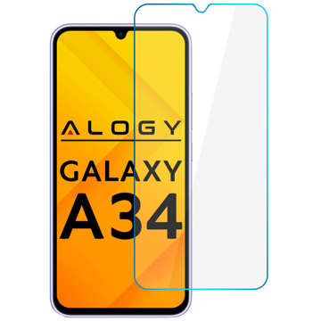 Flacher 9H Alogy Screen Protector PRO Displayschutz aus gehärtetem Glas für Samsung Galaxy A34 5G