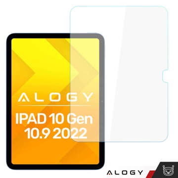 Gehärtetes Glas für Apple iPad 10.9 10 Gen 2022 (A2696/A2757/A2777) Alogy Displayschutz Pro 9H-Loch-Displayschutz