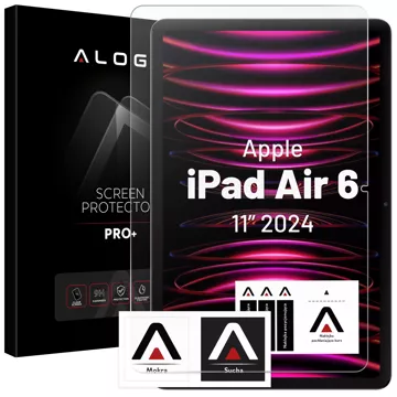 Gehärtetes Glas für Apple iPad Air 6 - 11" 2024 Alogy Displayschutzfolie Pro 9H