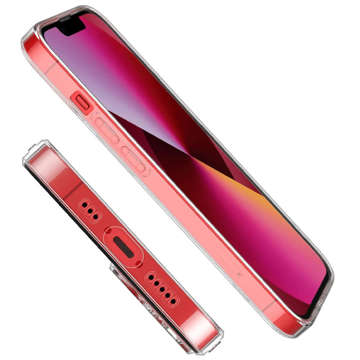 Gepanzerte Hülle Alogy Hybrid Case mit Kameraabdeckung für Apple iPhone 13 Mini Clear Glass