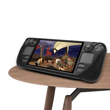 Gepanzerte Silikon-Schutzhülle PGTECH TPU-Hülle für Steam Deck Console Black