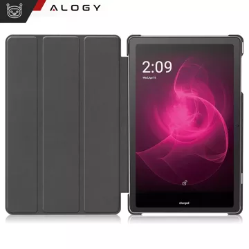 Glashülle für T-Mobile T Tablet 5G 10,36 Zoll Tablet-Hülle Alogy Book Cover Case Schwarz Stylus Free