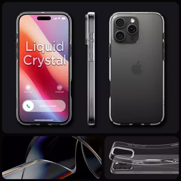 Glashülle für iPhone 16 Pro Max Spigen Liquid Crystal Handyhülle