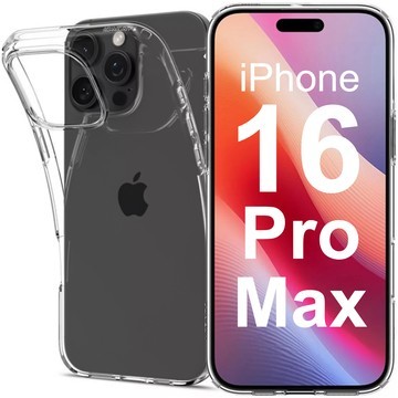 Glashülle für iPhone 16 Pro Max Spigen Liquid Crystal Handyhülle