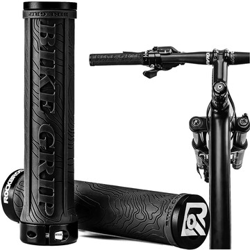 Griffe, Fahrradgriffe, ergonomische Fahrradlenkergriffe für Rockbros 2018-14ABK Fahrrad Schwarz [2 Stück]