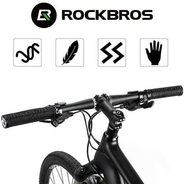 Griffe, Fahrradgriffe, ergonomische Fahrradlenkergriffe für Rockbros 2018-14ABK Fahrrad Schwarz [2 Stück]