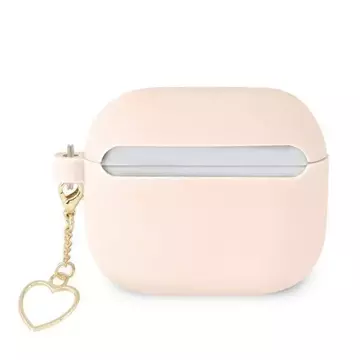 Guess GUA3LSCHSP AirPods 3 Cover różowy/pink Silicone Charm Collection