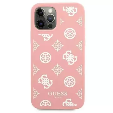 Guess GUHCP12LLSPEWPI iPhone 12 Pro Max 6,7" różowy/pink Hard Case Peony Collection