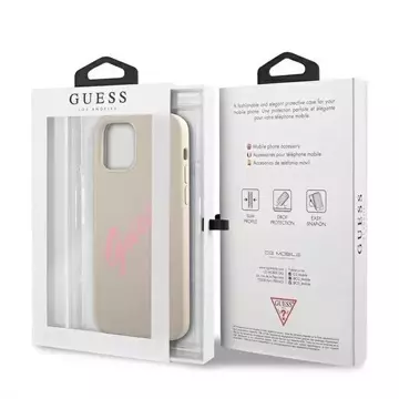 Guess GUHCP12MLSVSGP iPhone 12/12 Pro 6.1 "Grau Pink / Grau Pink Hardcase Silikon Vintage