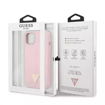 Guess GUHCP13SSLTGU iPhone 13 mini 5,4" fioletowy/lila Hardcase Silikondreieck