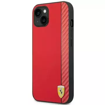 Handyhülle Ferrari FEHCP14SAXRE für Apple iPhone 14 6.1" rot/rot Hardcase Carbon