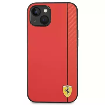 Handyhülle Ferrari FEHCP14SAXRE für Apple iPhone 14 6.1" rot/rot Hardcase Carbon