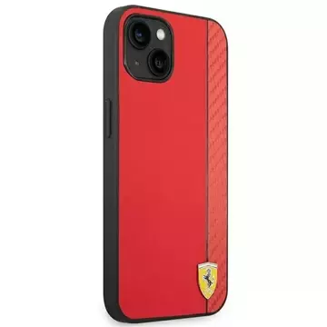 Handyhülle Ferrari FEHCP14SAXRE für Apple iPhone 14 6.1" rot/rot Hardcase Carbon