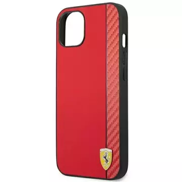 Handyhülle Ferrari FEHCP14SAXRE für Apple iPhone 14 6.1" rot/rot Hardcase Carbon